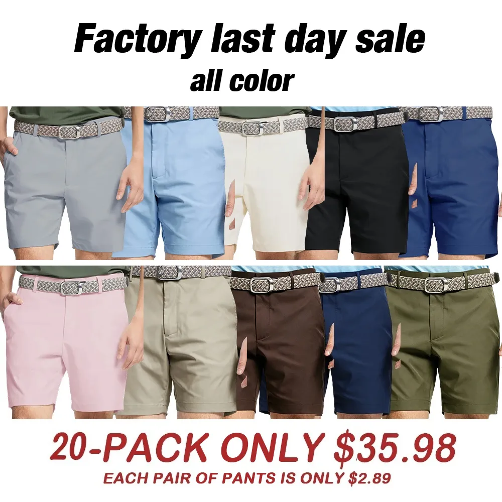 ✨ Quick Dry Golf Shorts | Stretch Waist & Moisture Wicking Fabric