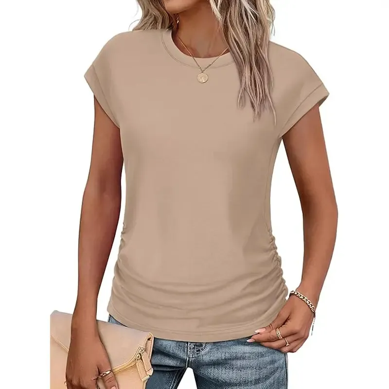 Women's Summer Tops Short Sleeve Shirts Crew Neck T Shirts