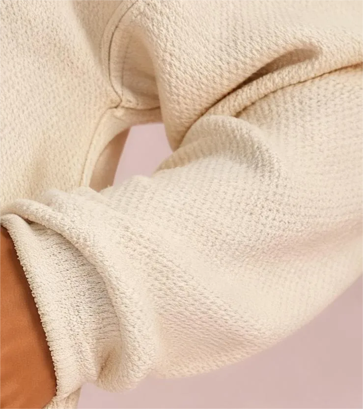 Women's Waffle Knit Loungewear Set Cozy Button Front Top & Wide Leg Pants