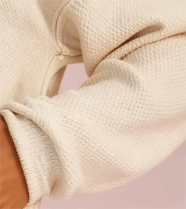 Women's Waffle Knit Loungewear Set Cozy Button Front Top & Wide Leg Pants