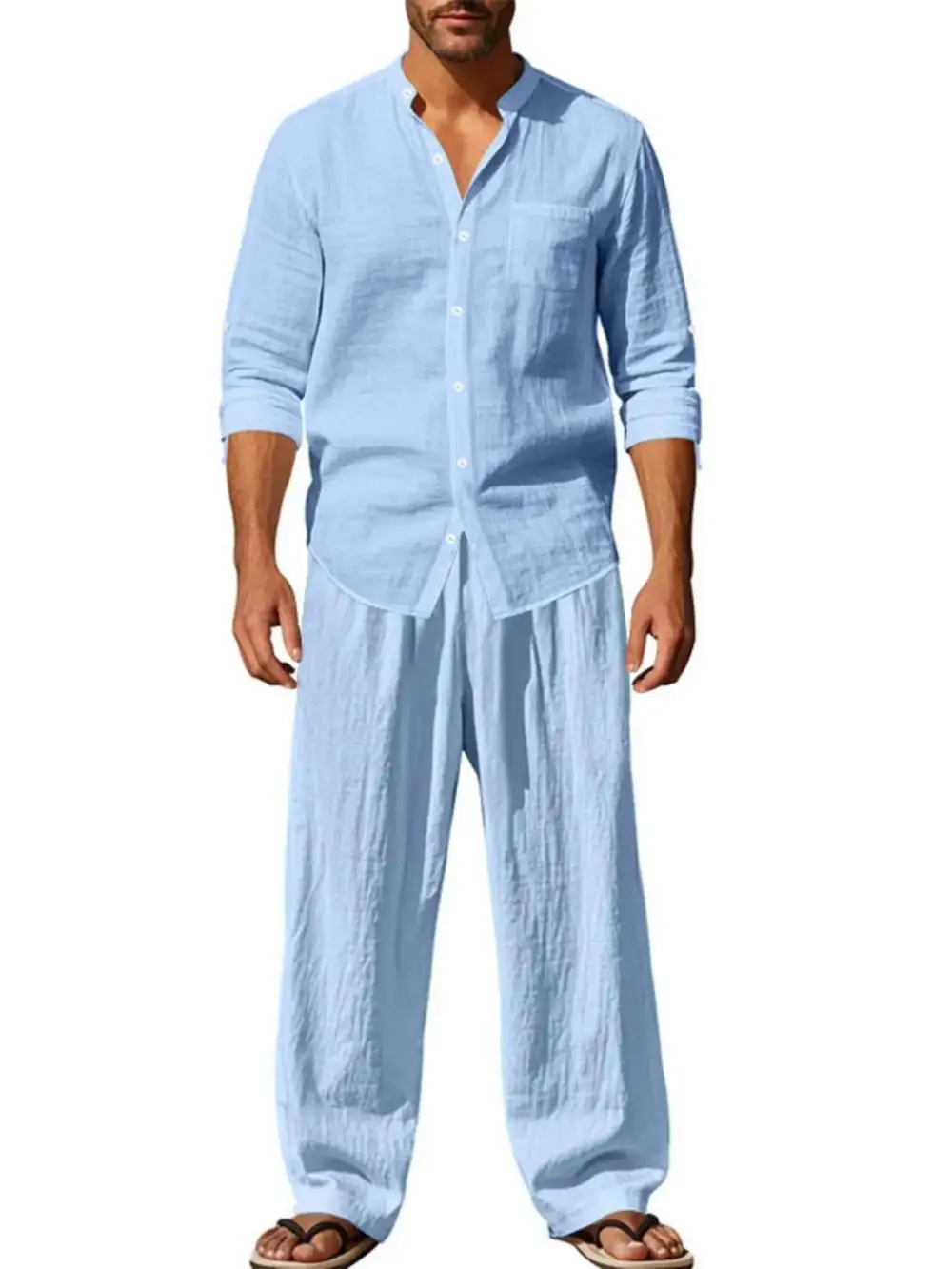Button Up Shirt and Pants Set