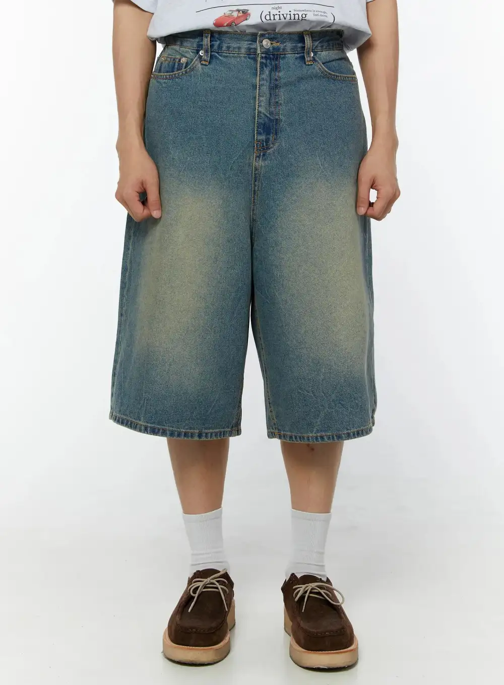 Men's Baggy Fit Denim Shorts