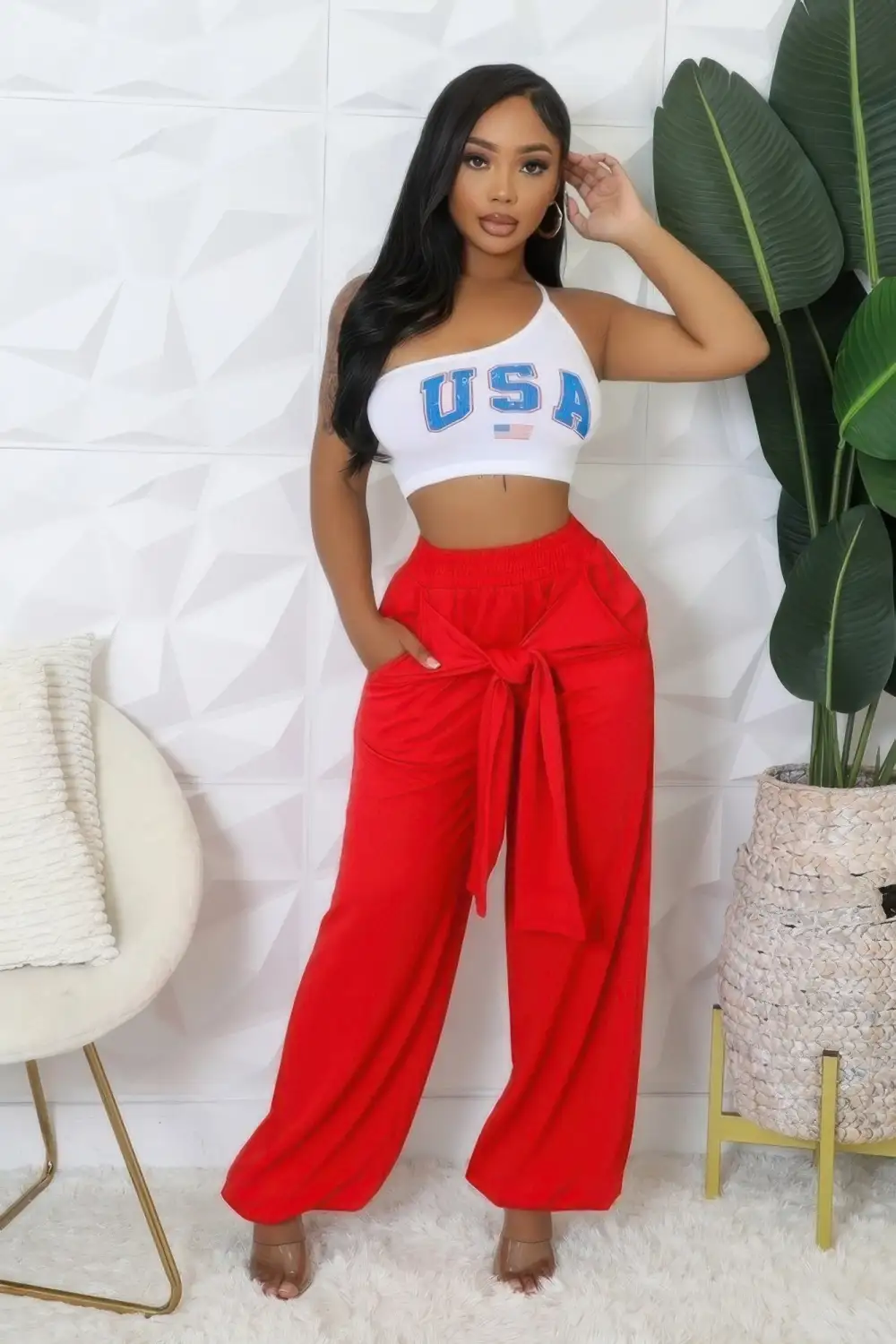High Waisted Stretch Pants