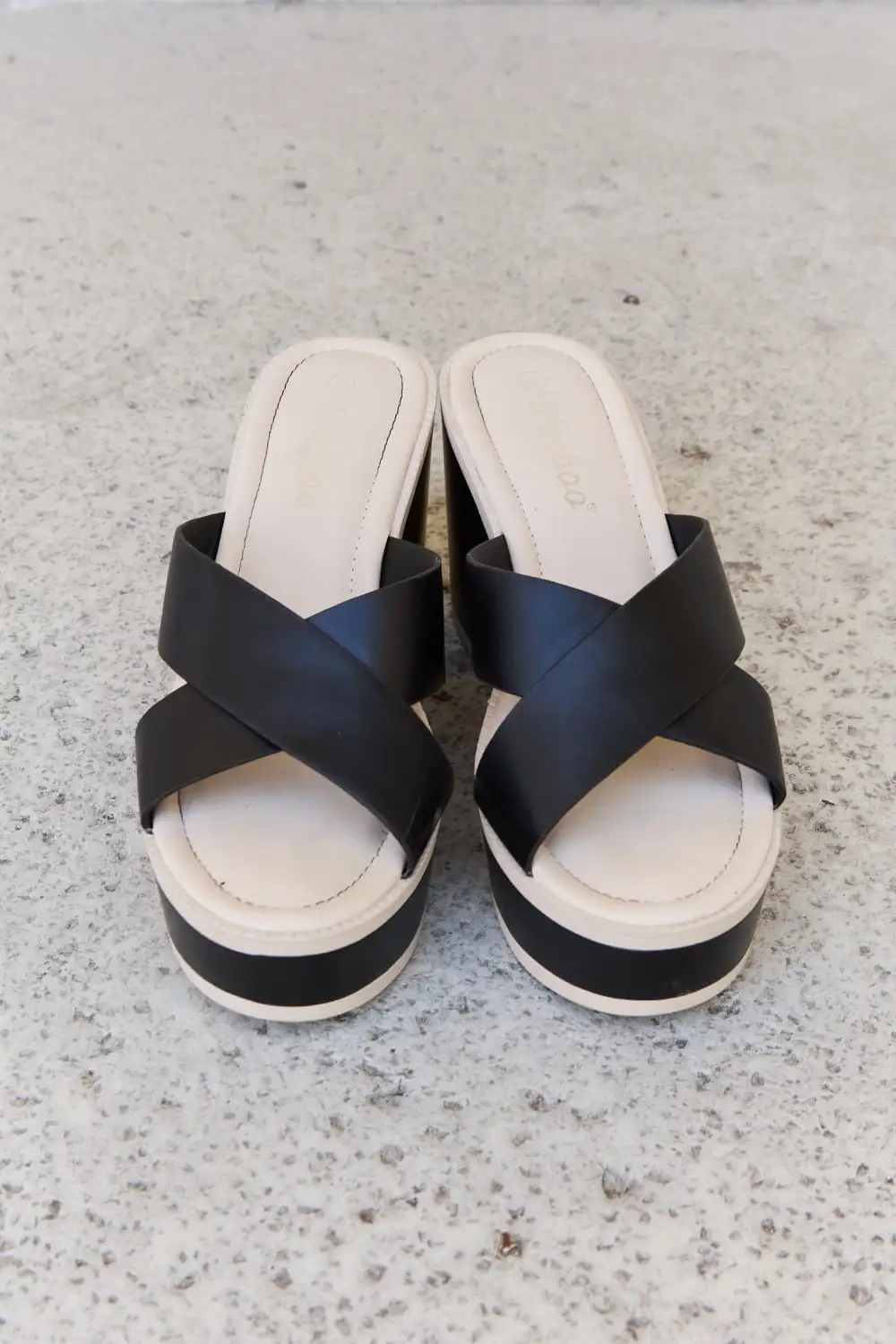 Contrast Platform Sandals