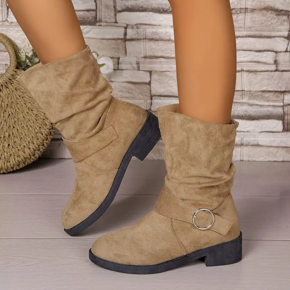 Refined Structured Riding Boots