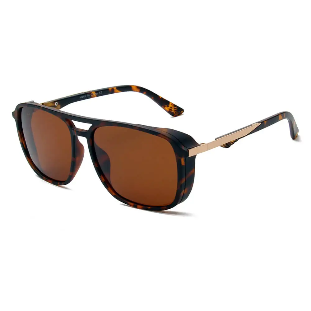 Square Brow Bar Frame Sunglasses