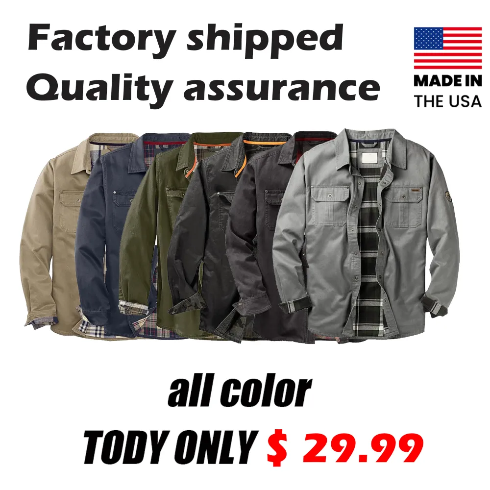 🧥 Whitetails Men's Flannel Lined Shirt Jacket – Rugged Warmth Meets Timeless Style. ⚡ Limited-Time Offer – 50% OFF