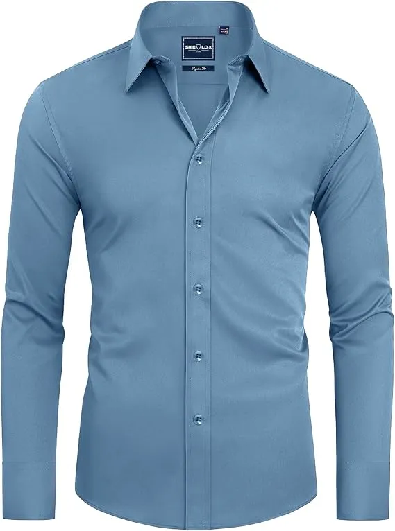 Men's Formal Long-sleeved Button-down Shirt