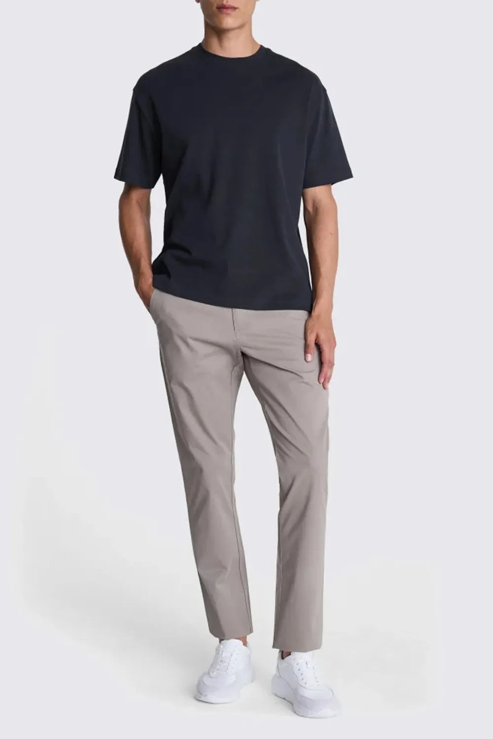 Ecru Heavyweight Pure Cotton Round-Neck T-Shirt