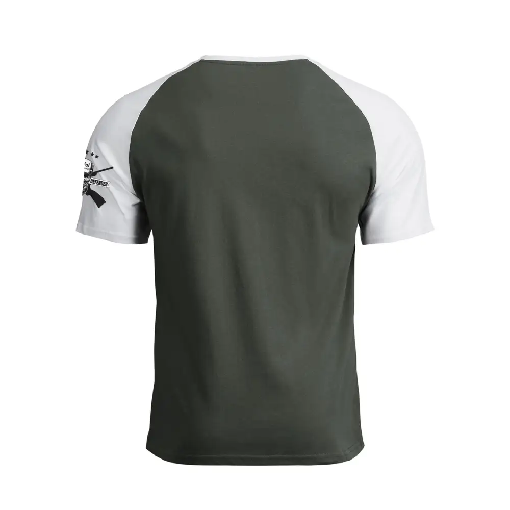 MY DOG THINK'S I'M COOL RAGLAN GRAPHIC TEE