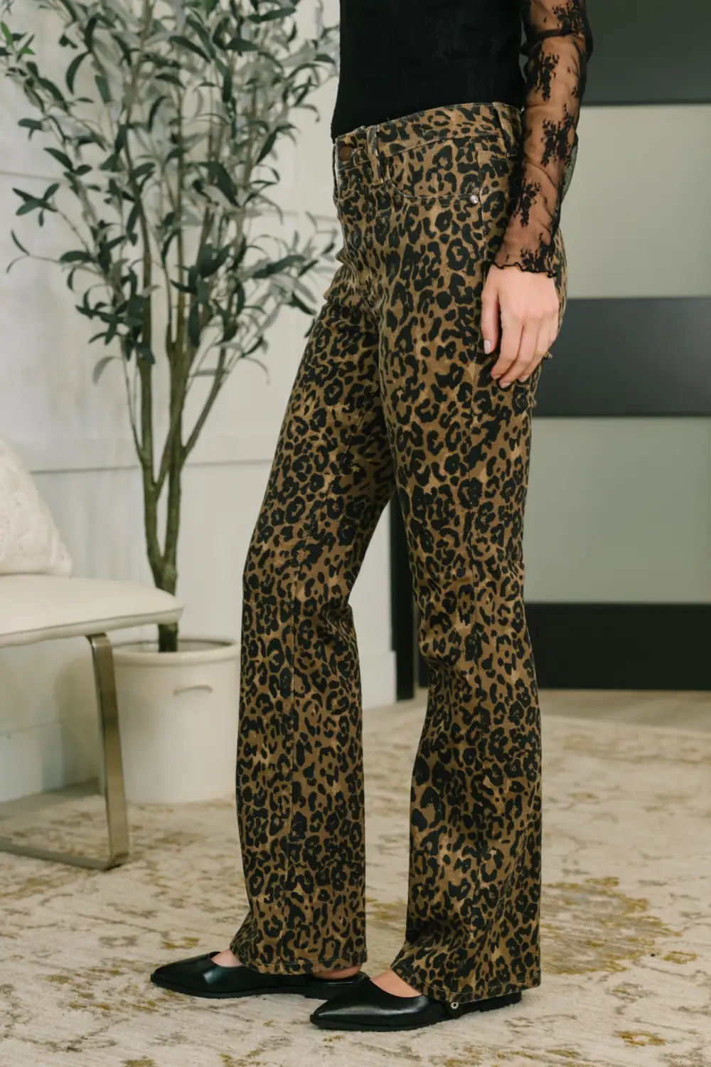High Waist Printed Bottoms