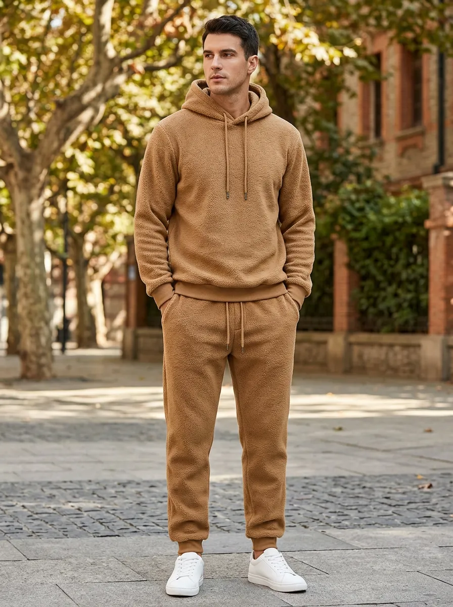 Men's Fleece Hoodie and Joggers Set
