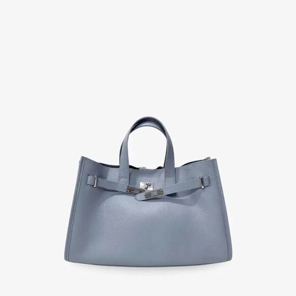 Open Top Soft Grain Shoulder Bag