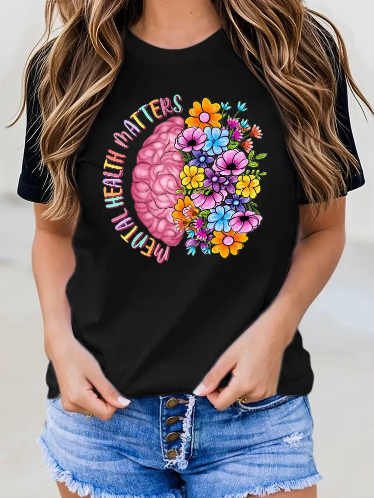 Women's Mental Health Matters Printed Tee