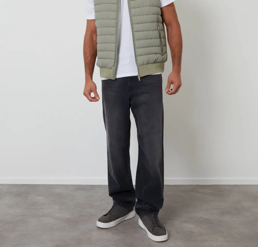 Men's Sage Green Quilted Hybrid Vest