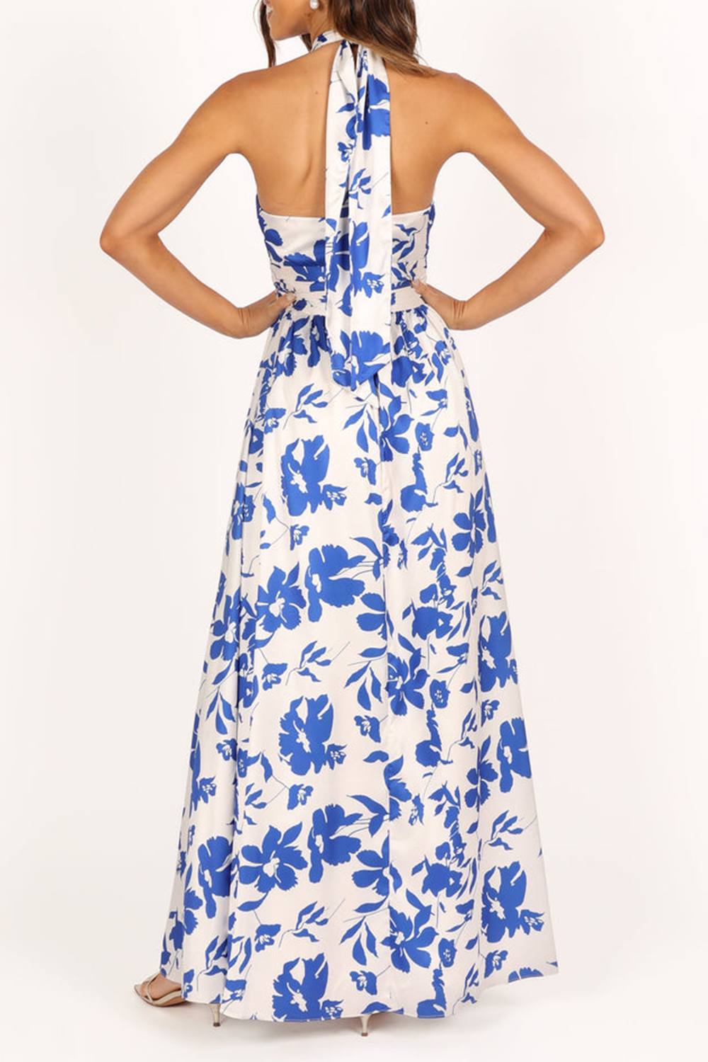 ELEGANT PRINTED OFF-THE-SHOULDER DRESS