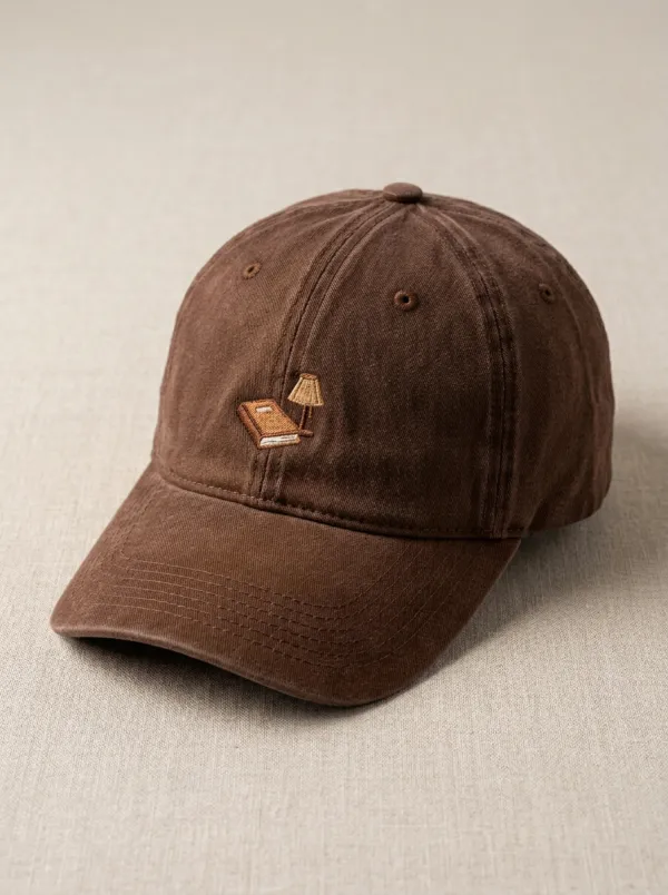 Book-Lover Embroidered Reading-Lamp Unisex Baseball Cap