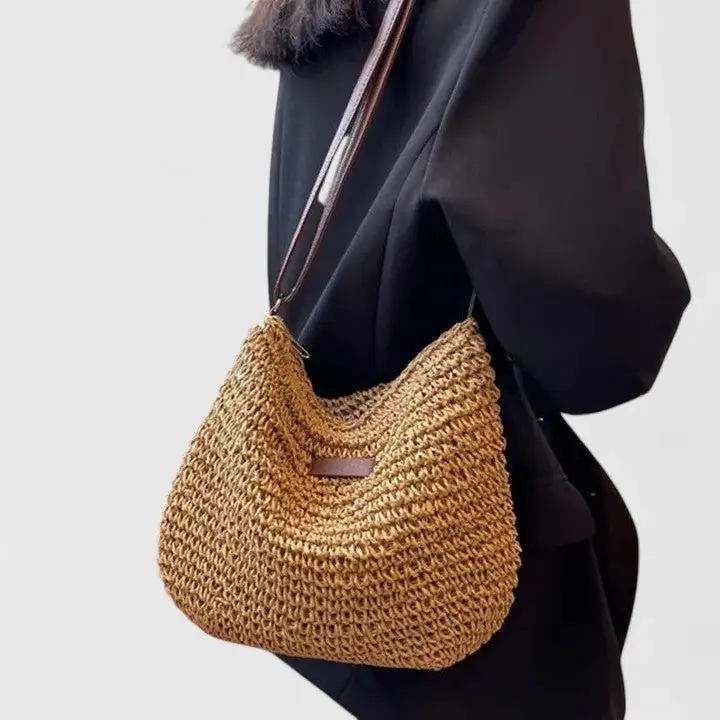 Panel Front Twill Handbag