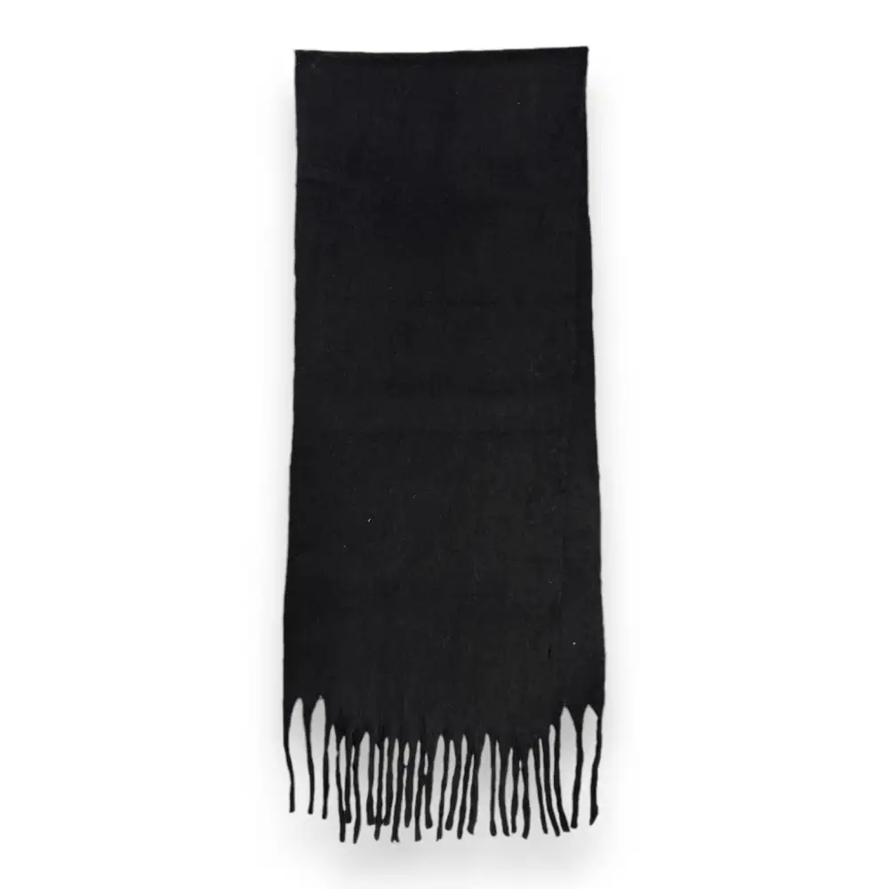 Soft Plain Tasseled Blanket Scarf