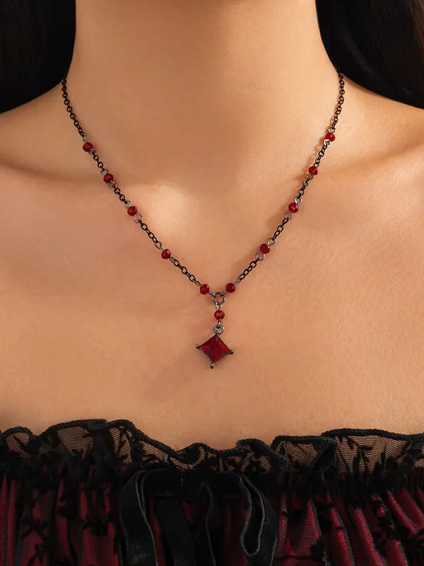 Geometric Tassel Vintage Necklace