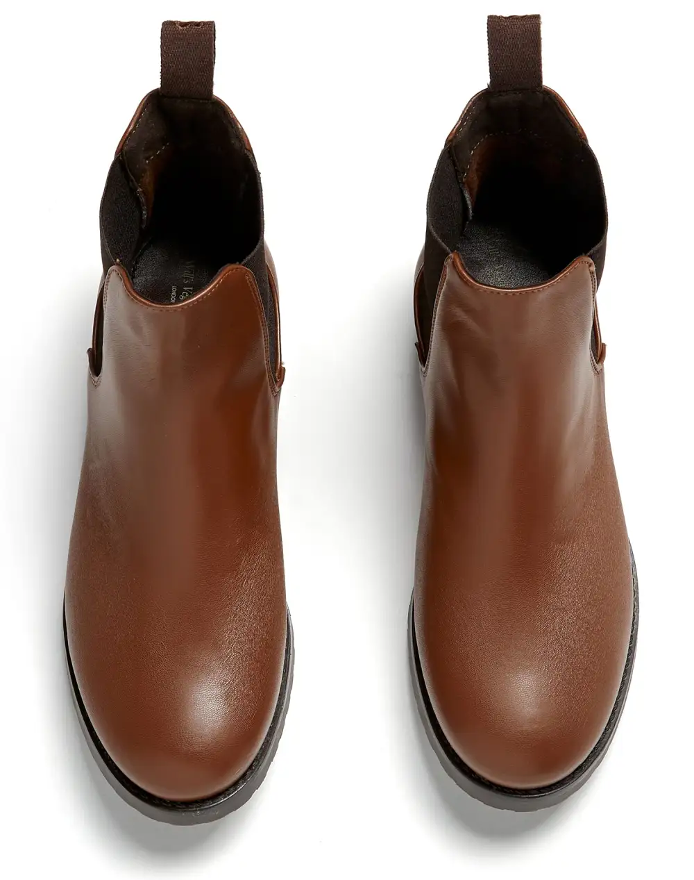 Women's Streamlined Casual Water Resistant Vegan Leather Chelsea Boots