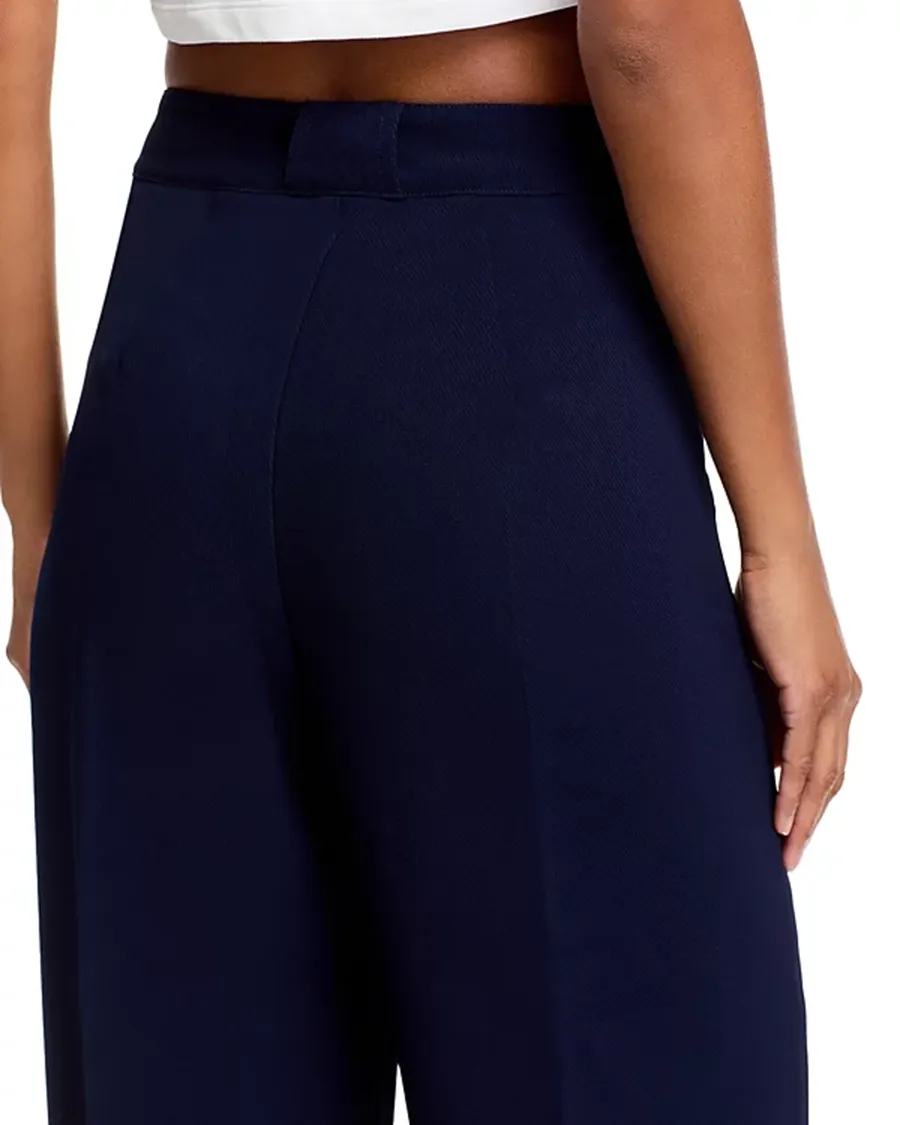Side Slit Pockets Wide Leg Pants