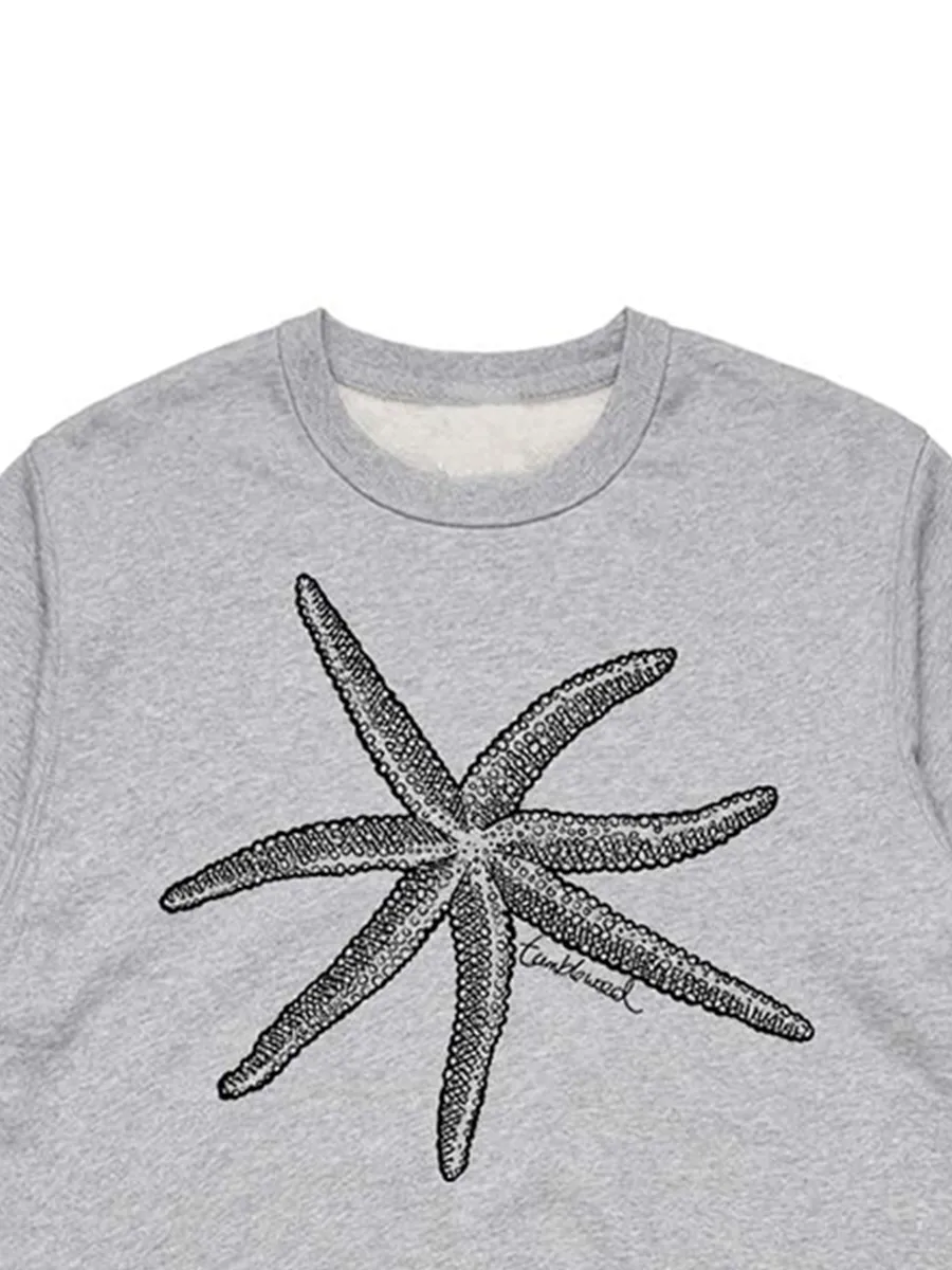 Simple Art Starfish Pattern's Versatile Sportswear Shirt