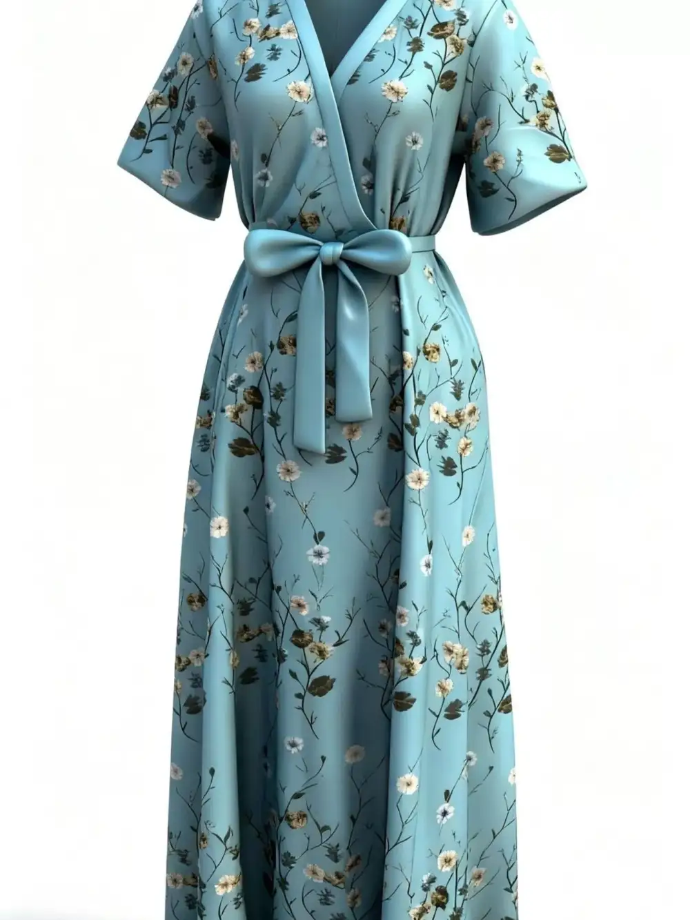 Floral Printed Pocketed Maxi Dress