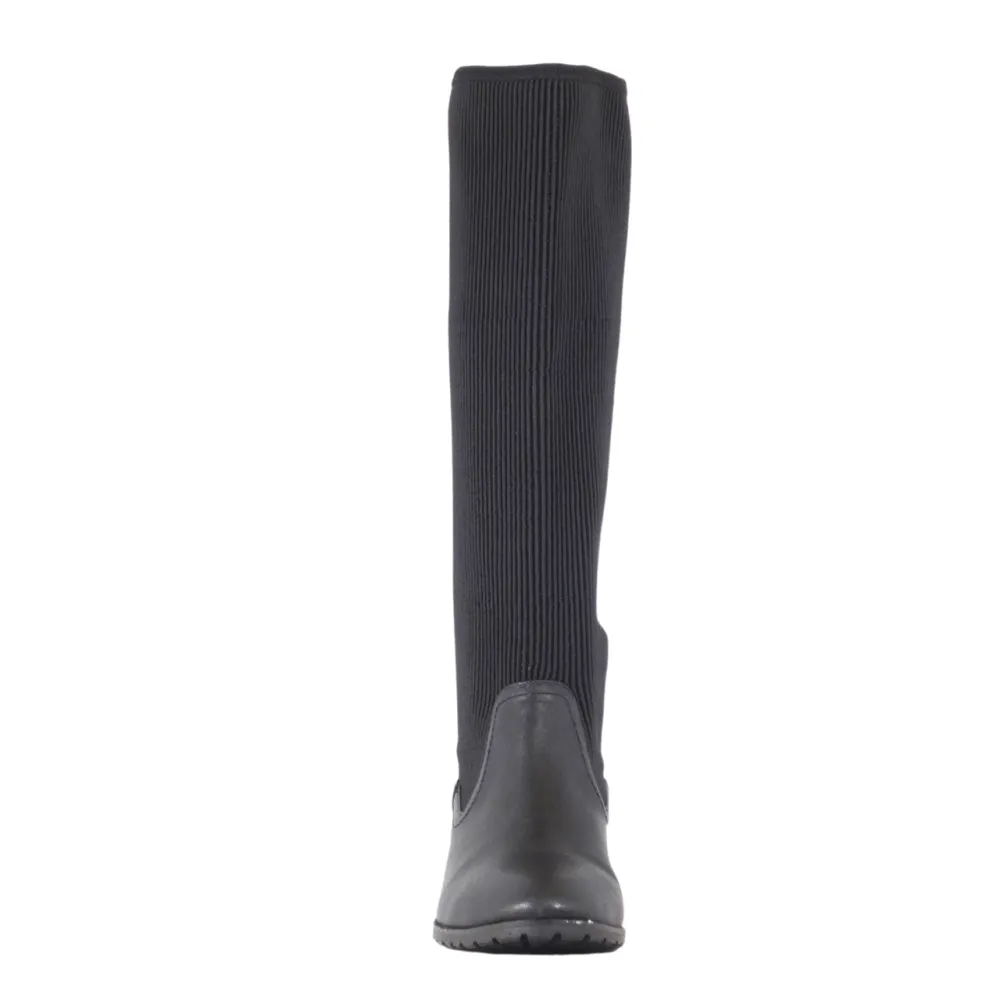 Flexible Shaft Low Heel Knee High Boots