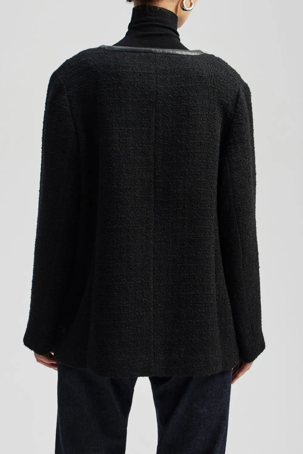 Toggle Fastened Wool Blend Jacket