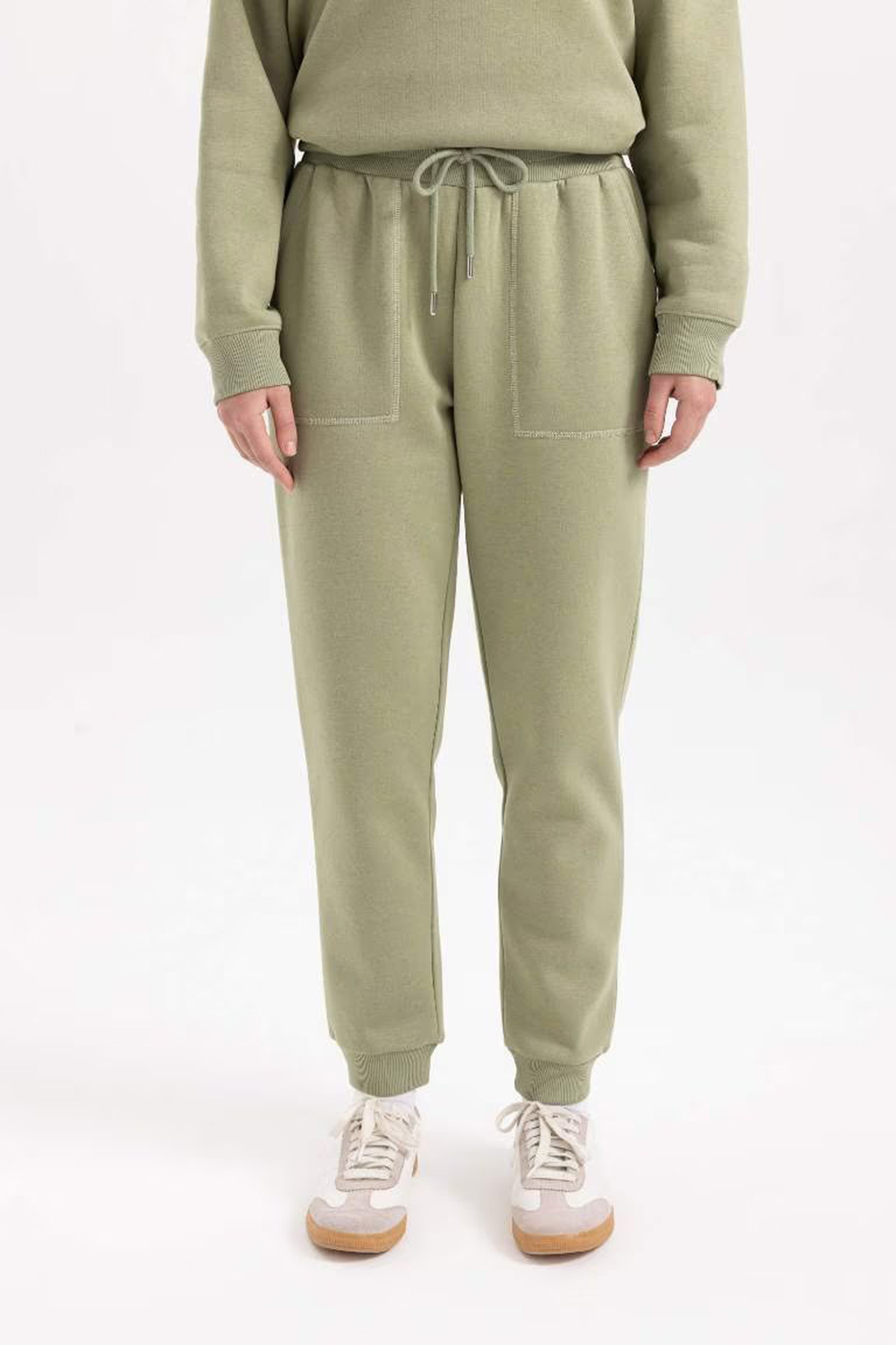Thick Sweatshirt Fabric Trousers