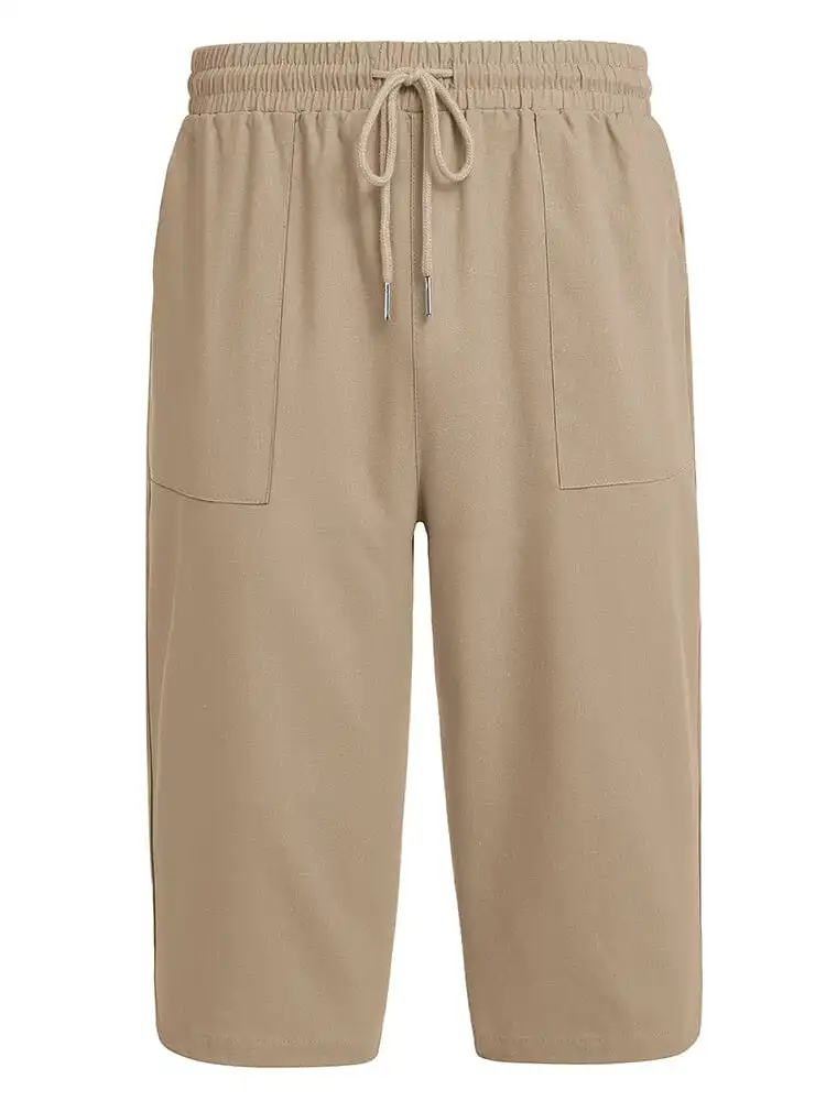 Casual Linen Beach Yoga Shorts