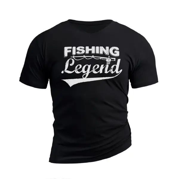 FISHING LEGEND WATERPROOF V-NECK GRAPHIC TEE