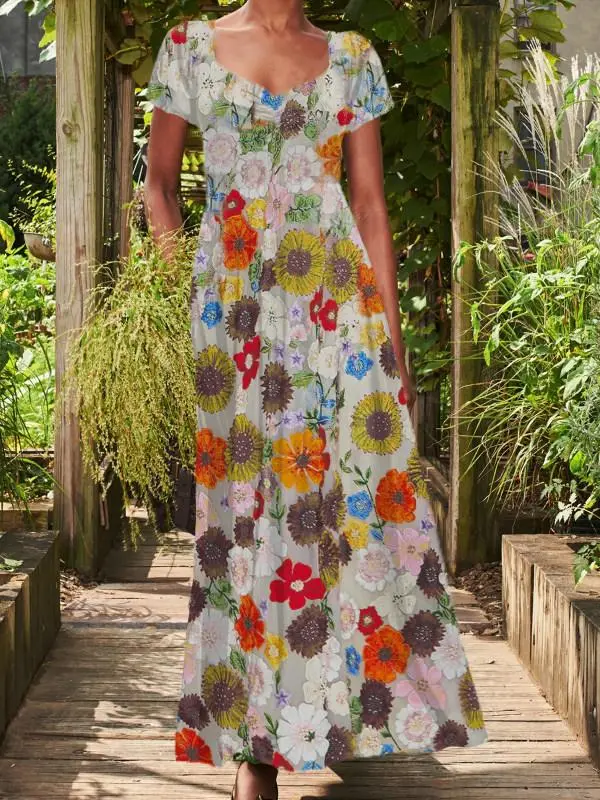 Flower Print Dress