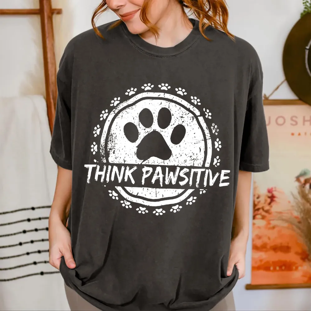 Think Pawsitive Dog Graphic Tee