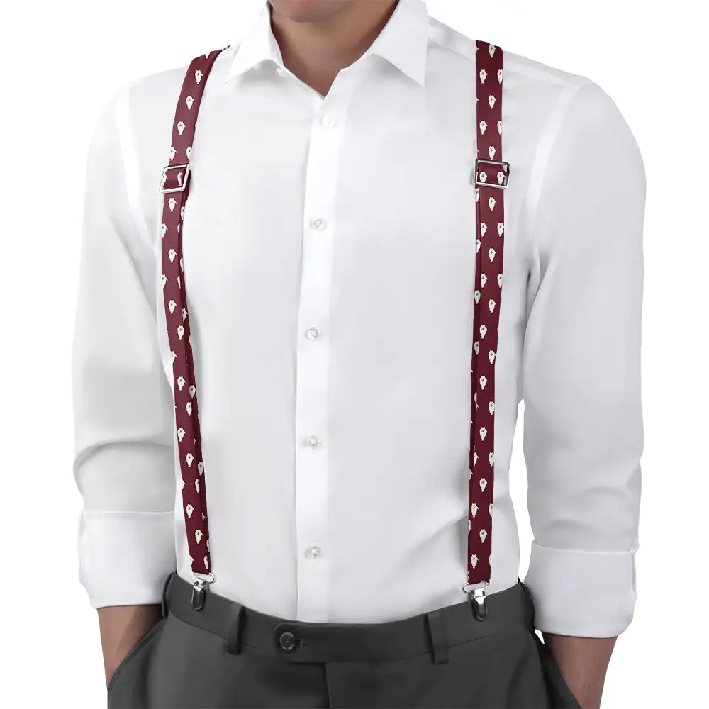 Samoyed Dog Theme Suspenders