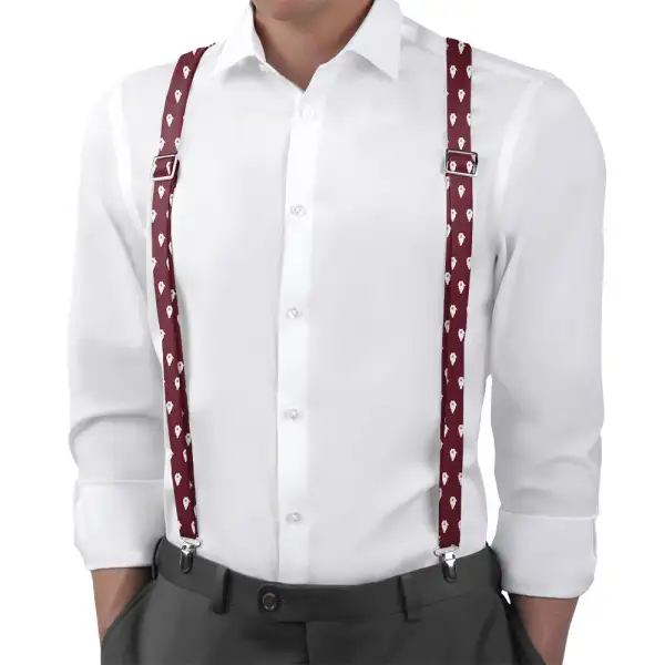 Samoyed Dog Theme Suspenders