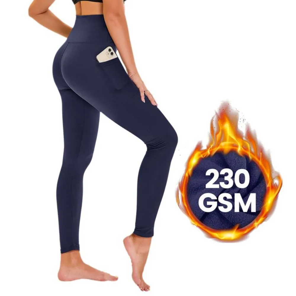 Women's High Waisted Fleece Yoga Pants