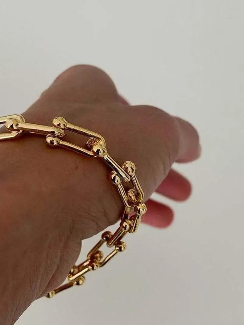 Structured Link Bracelet