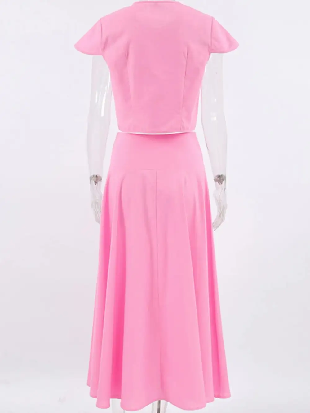 Easygoing Button Front Short Sleeve Coordinated Sets