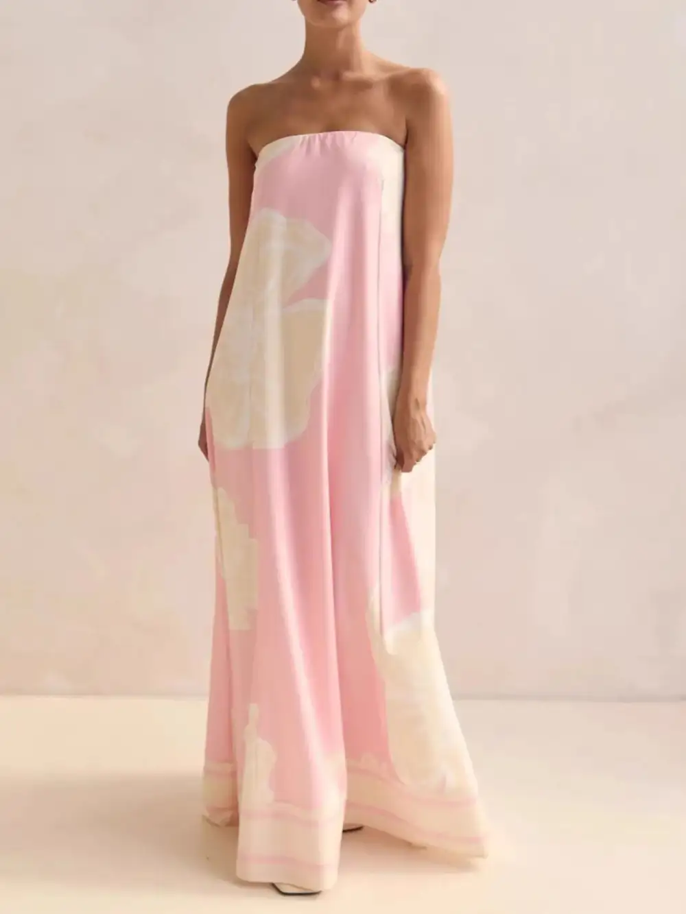 Printed Smocked Maxi Dress