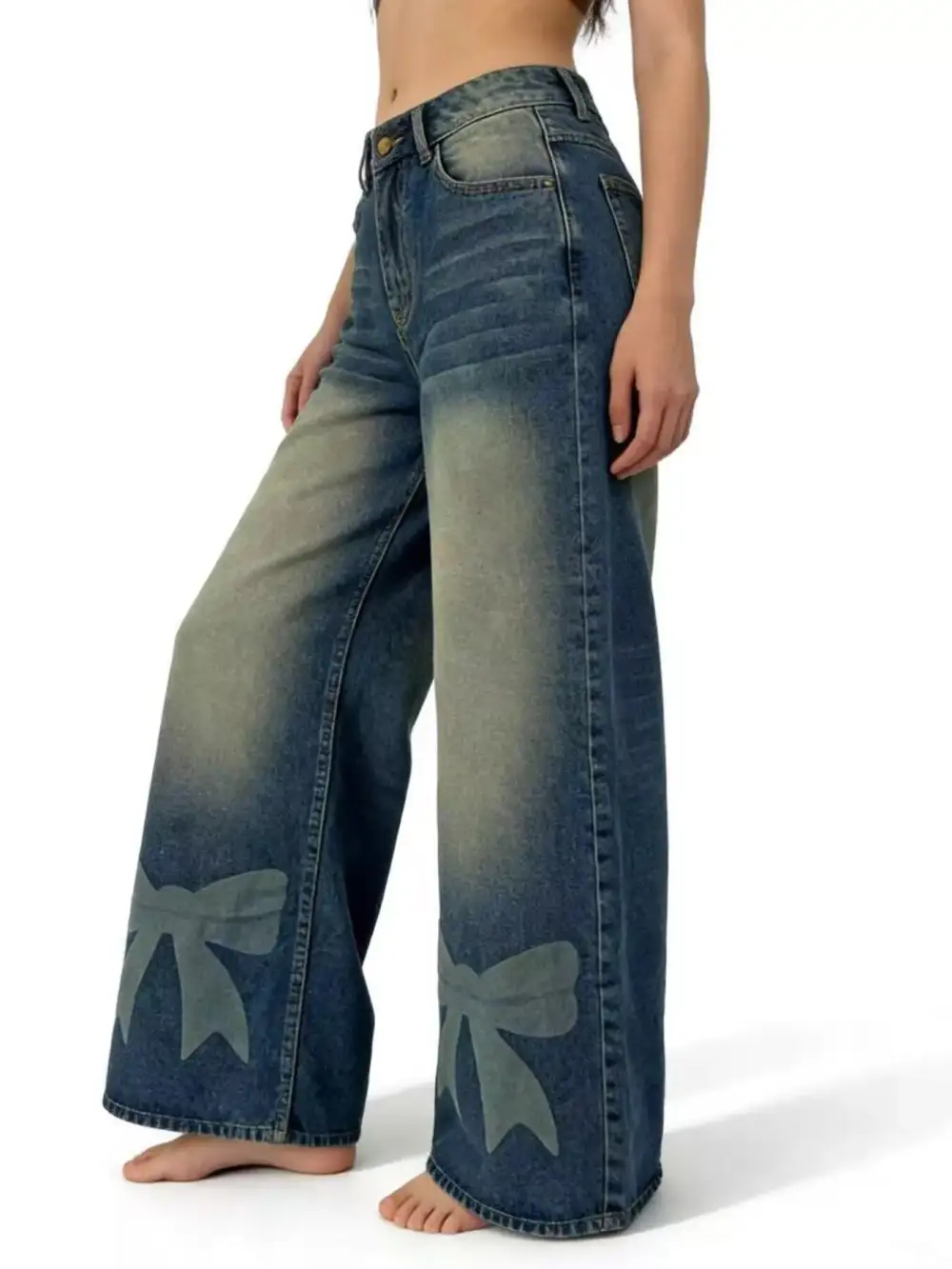Breezy Sleeveless Denim Jeans