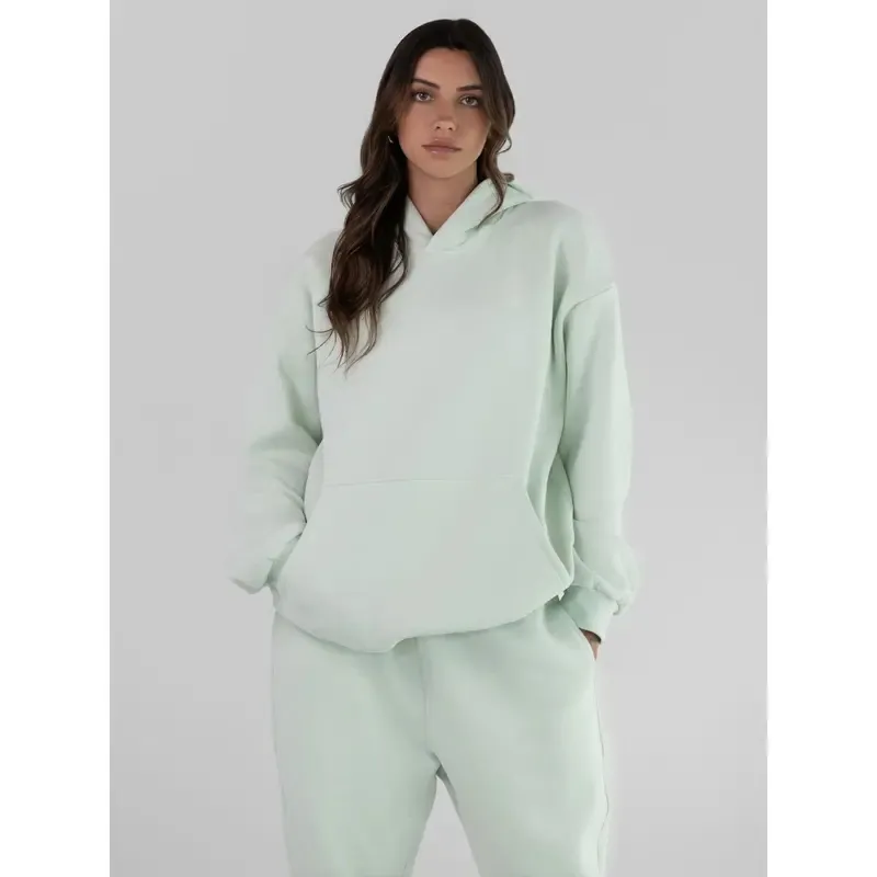 Pastel Hooded Tracksuit, Casual and Comfortable
