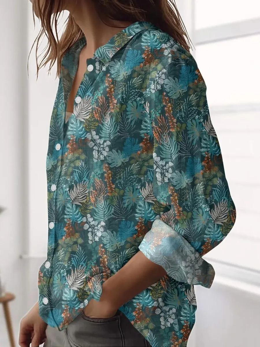 Retro Jungle Leaf Shirt