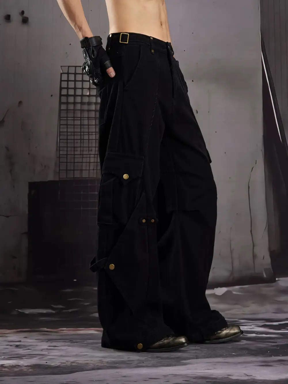 Casual Wide-Leg Cargo Pants