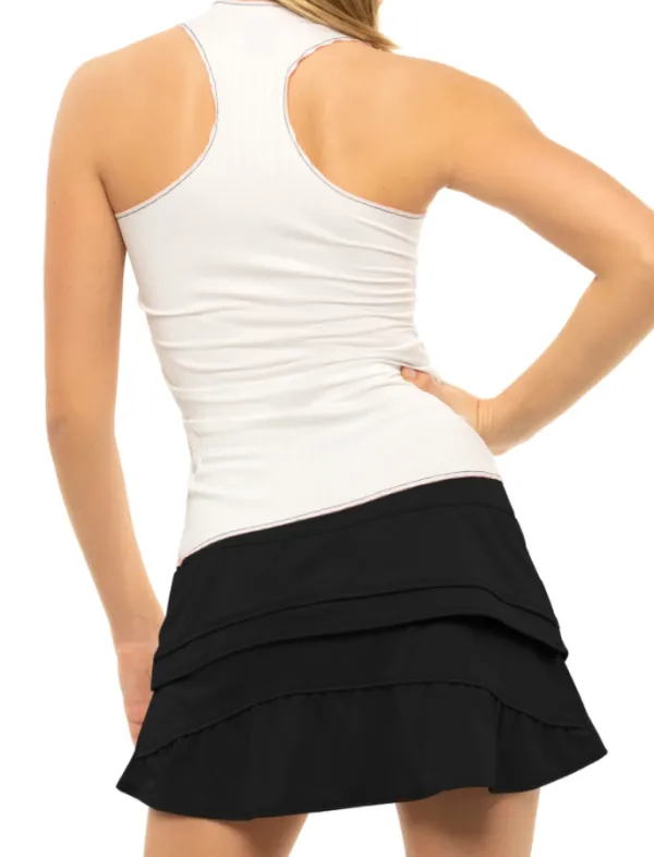 V Neck Pleated Tank Top