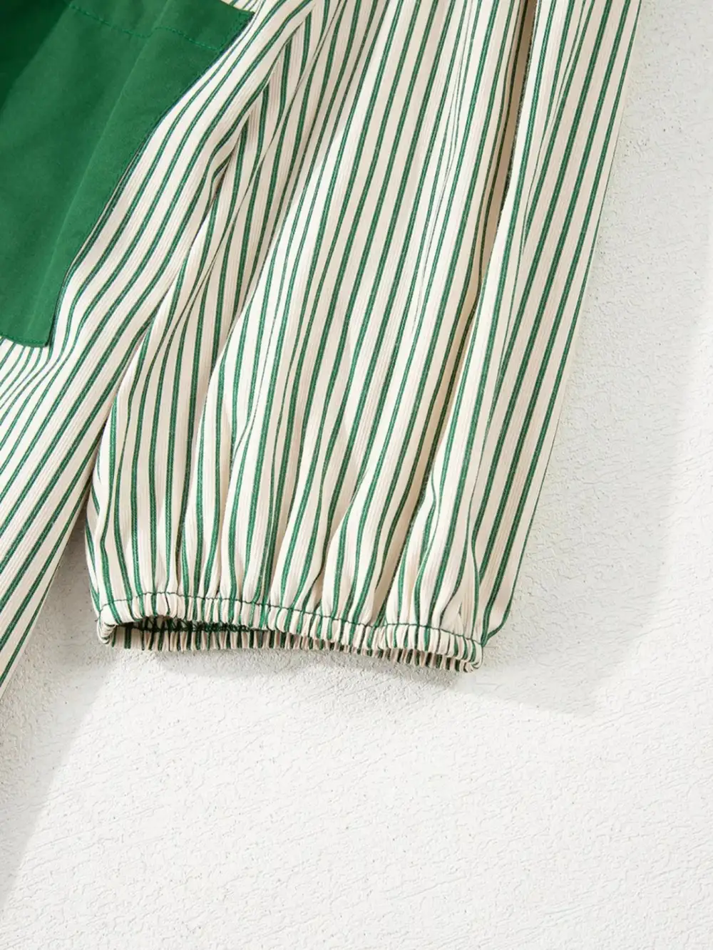 Structured Shape Striped Patchwork Button Front Mini Dress