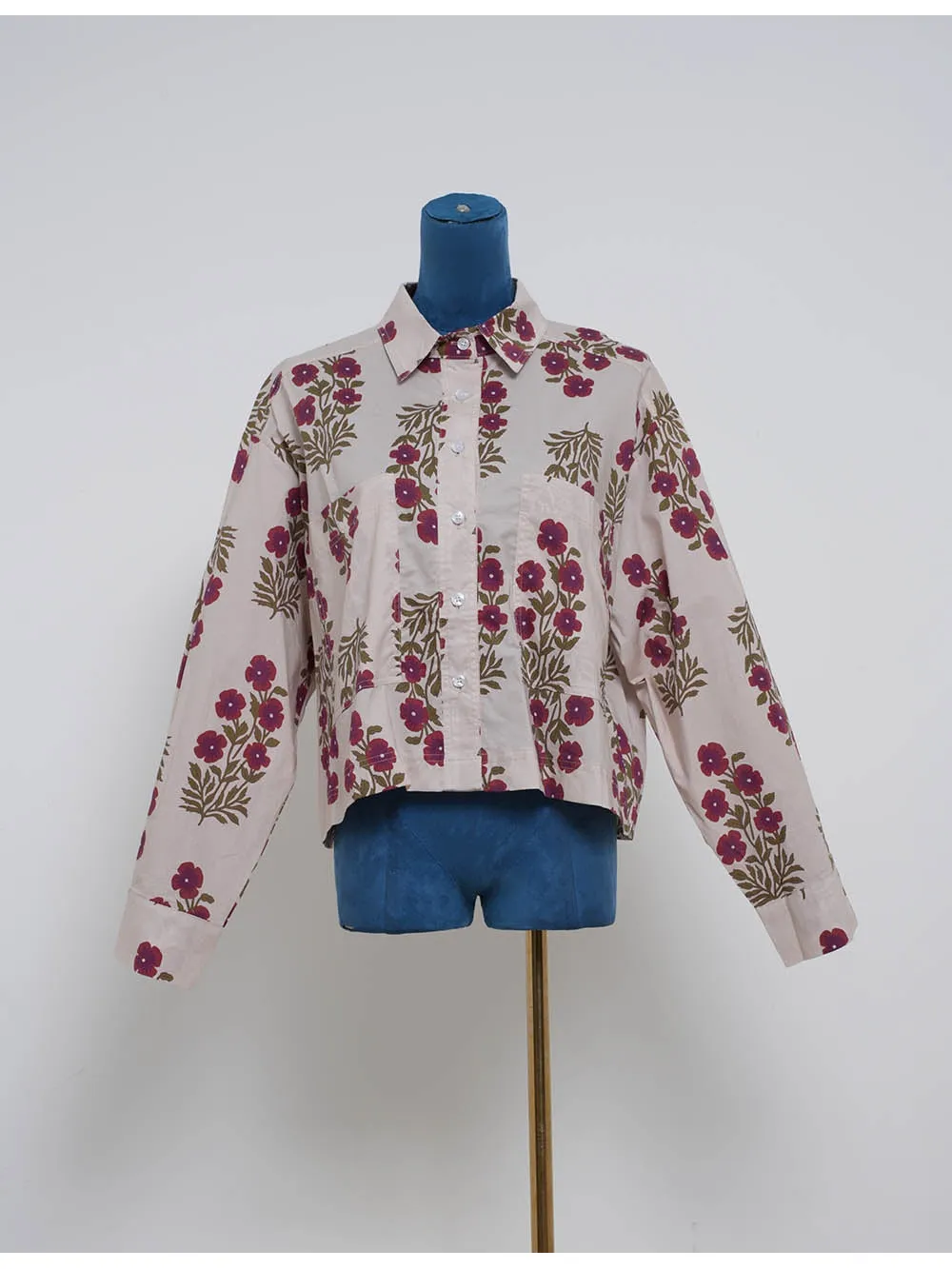 Boho Turndown Collar Long Sleeves Shirt