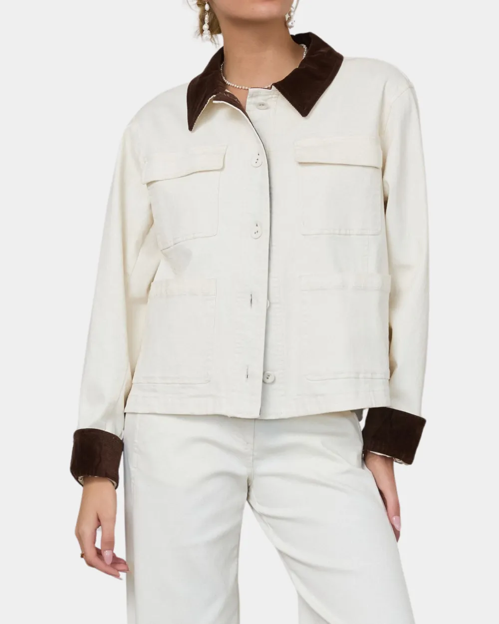Contrast Barn Jacket