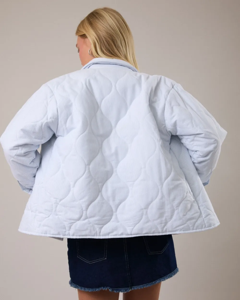 Striped Quilted Jacket